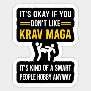 Smart People Hobby Krav Maga Sticker